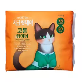 Ультратонкие дышащие ежедневные прокладки, 20 шт (15 см), Secretday