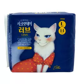 Ультратонкие дышащие прокладки, 14 шт (28 см), Secretday