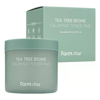 Успокаивающие пэды для лица с экстрактом чайного дерева, 70 шт/140 мл, FarmStay