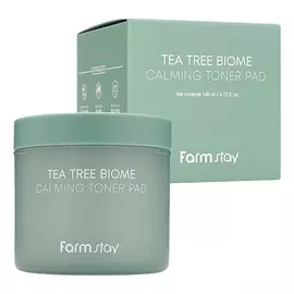 Успокаивающие пэды для лица с экстрактом чайного дерева, 70 шт/140 мл, FarmStay