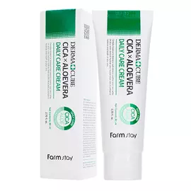 Успокаивающий крем для лица с центеллой азиатской и алоэ, 80 мл, FarmStay