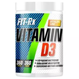 Vitamin D3, 360 капсул, Fit-Rx