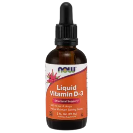 Витамин D3, 400 МЕ, в каплях для детей, 59 мл, NOW
