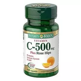 Витамин С 500 мг плюс шиповник, 100 таблеток, Nature's Bounty