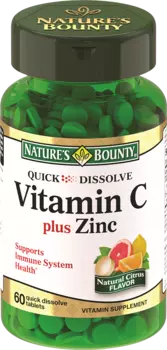Витамин С плюс цинк, 60 таблеток, Nature's Bounty