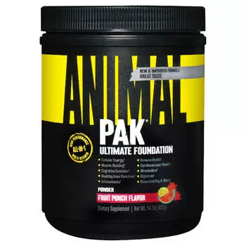 Витаминно-минеральный комплекс Animal Pak со вкусом фруктовый пунш, 417 г, Universal Nutrition