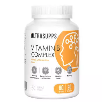 Витамины группы В, 60 капсул, Ultrasupps