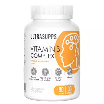 Витамины группы В, 90 капсул, Ultrasupps