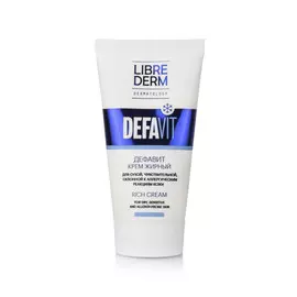 Крем восстанавливающий и успокаивающий витаминный жирный Defavit "Dermatology", 50 мл, Librederm