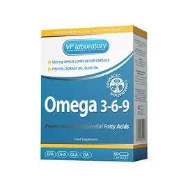 VP Laboratory Omega 3-6-9 , 60 капсул, VPLab