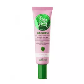 ВВ-крем для комбинированной и жирной кожи, склонной к высыпаниям, Pure Green, 30 мл, Белита