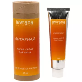 Янтарная маска-скраб, 50 мл, Levrana
