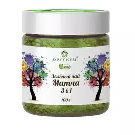 Зеленый чай Матча Латте 3 в 1 (с молоком и сахаром), 100 гр, Оргтиум