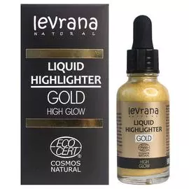 Жидкий хайлайтер High glow (золото), 30 мл, Levrana