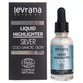 Жидкий хайлайтер Сold galactic glow (серебро), 30 мл, Levrana