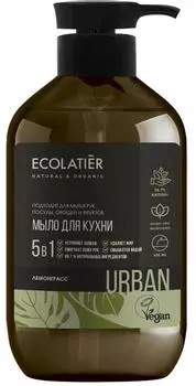 Жидкое мыло для рук ЛЕМОНГРАСC кухонное, 600 мл, Ecolatier