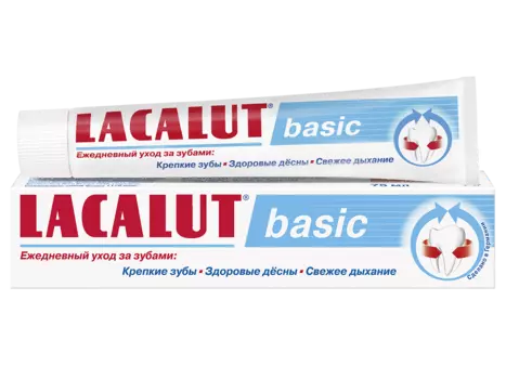 Зубная паста для комплексной защиты Basic, 75 мл, Lacalut