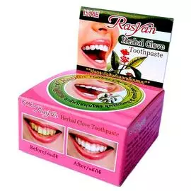 Зубная паста отбеливающая с гвоздикой, 25 гр, ISME Rasyan