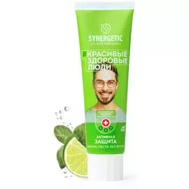 Зубная паста с цинком Активная защита, 100 г, Synergetic