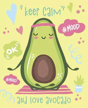 Блокнот позитивного настроения А5 64л мяг.обл. AVOCADO MOOD Malamalama