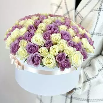 101 Кенийская роза в шляпной коробке