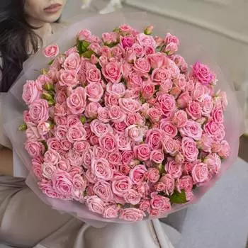 51 роза кустовая розовая