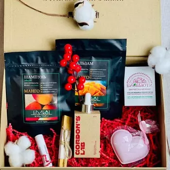 Бьюти бокс "Уход и счастье" с натуральной уходовой косметикой от российских производителей