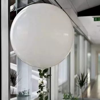 Большой белый шар дабл стафф «Стеклянный»