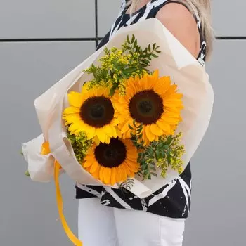 Букет цветов "Лето золотистое"