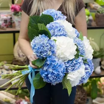 Букет гортензий "Лазурный"