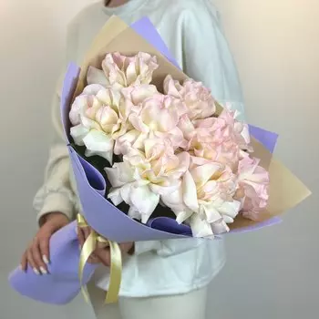 Букет из 9 нежно-розовых роз