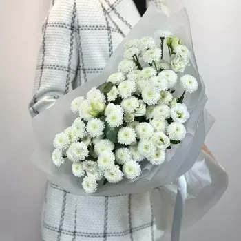 Букет из хризантемы Сантини