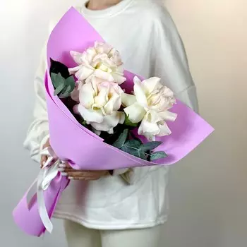 Букет из нежно-розовых роз