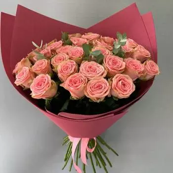 Букет из роз "Нежный поцелуй"