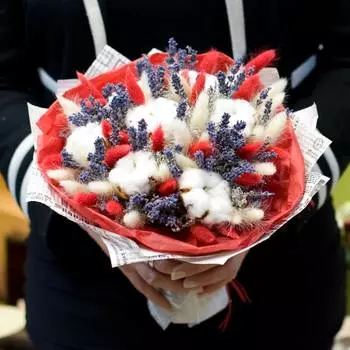 Букет из сухоцветов «Чистая любовь»