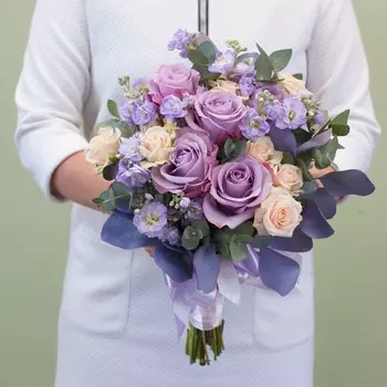 Букет невесты "Паулина" (с бутоньеркой)