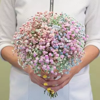 Букет невесты "Радужные облака" (с бутоньеркой)