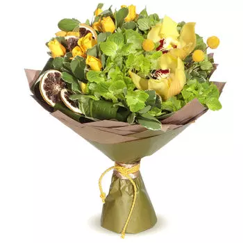 Гортензия и орхидея