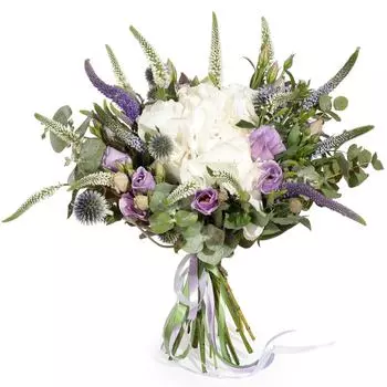 Колоритный: Гортензия и лизиантус