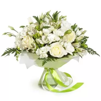 Любовь в Париже: Розы и лизиантус