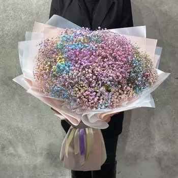 Микс из 25 разноцветных гипсофил