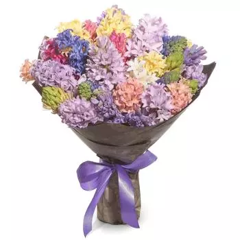 Разноцветное счастье: Микс гиацинтов
