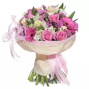 Розовая дымка: Герберы