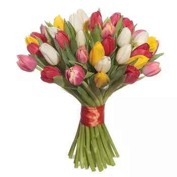 Весенний каприз: Микс тюльпанов