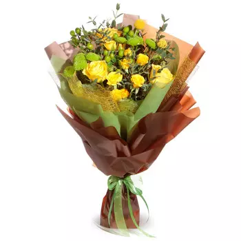 Янтарь: Розы и хризантемы