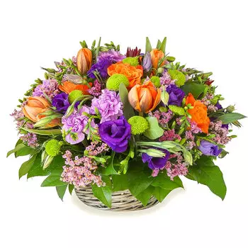 Яркое впечатление: Тюльпаны и лизиантус