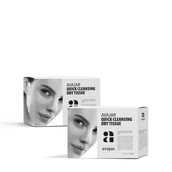 AVAJAR AVAJAR Сухие салфетки для демакияжа и умывания «Quick cleansing» 15 шт.