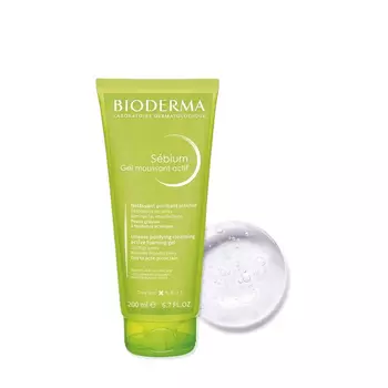 BIODERMA BIODERMA Очищающий гель для жирной кожи лица с акне Sebium 200 мл