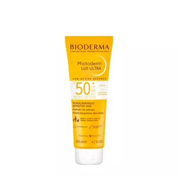 BIODERMA BIODERMA Солнцезащитное молочко для чувствительной кожи лица и тела SPF50+ Photoderm Lait Ultra 200 мл