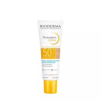 BIODERMA BIODERMA Солнцезащитный тональный крем для лица SPF50+ Photoderm, светлый оттенок 40 мл